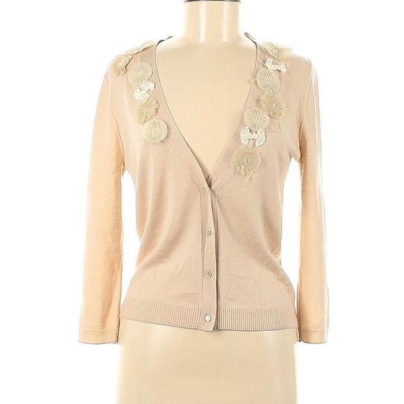 J. Crew Sweaters J Crew Cream Merino Wool Pinwheel Sweater Poshmark